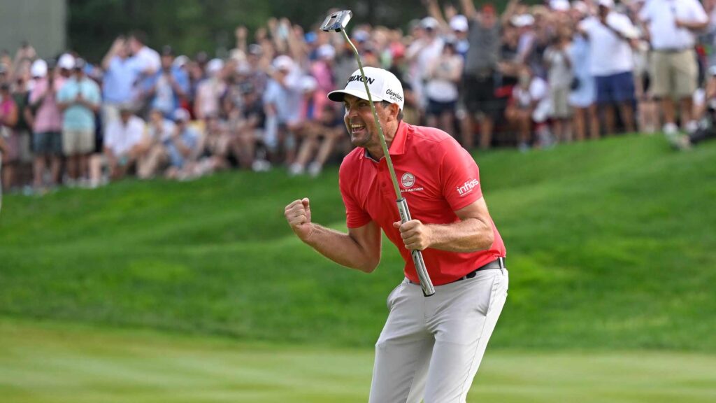 Keegan Bradley talks about sneaking on Bethpage Keeganbradleytravelersputter.jpg