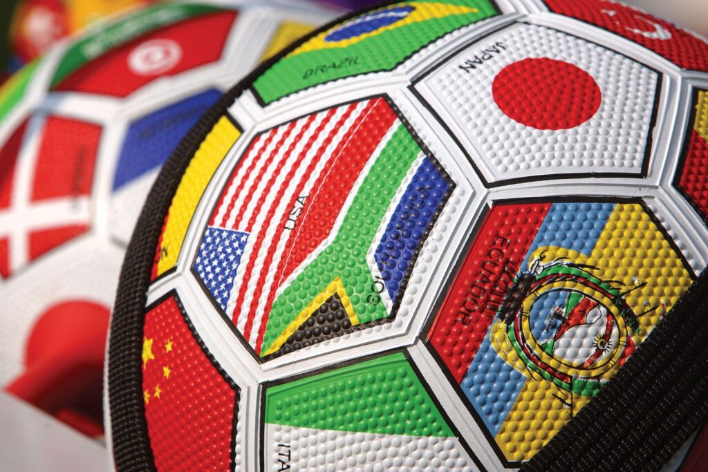 Flags soccer balls futbol football arts blog 2009.jpg