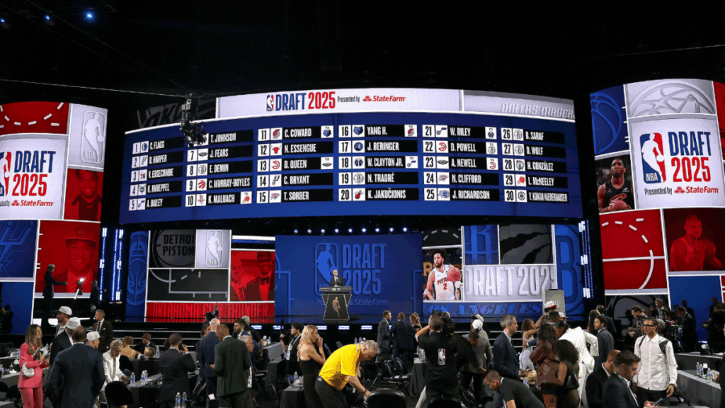2025 NBA Draft Order: Complete list of each second round choice while the selection process continues on Thursday Nba draft general getty 2.png