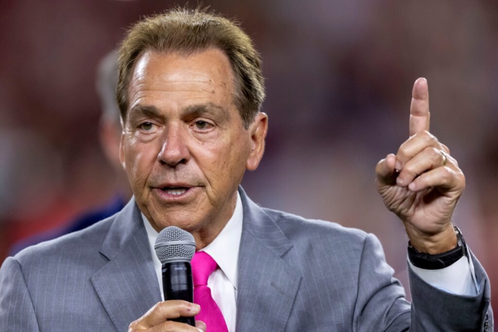 Nick Saban will lead the Washington panel on NIL this week. “This is a very hot topic in Congress.” QILOLTV4A5AOLMBB73I5ABK65I.jpg