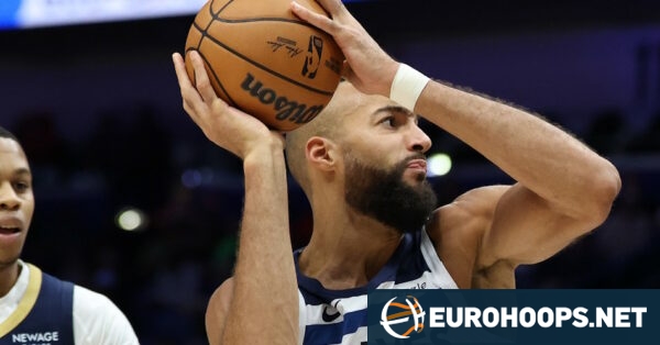 NBA results and rankings: Rudy Gobert sets a new season record 88db616e rudy gobert rebounds timberwolves at pelicans 600x314.jpg