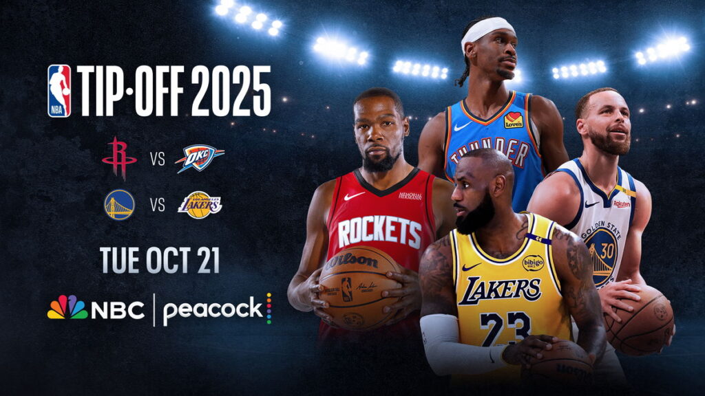 When does the NBA start on NBC? Theme song, broadcast team and more for 2025-2026 NBA25 26 TIP OFF 16x9.jpg